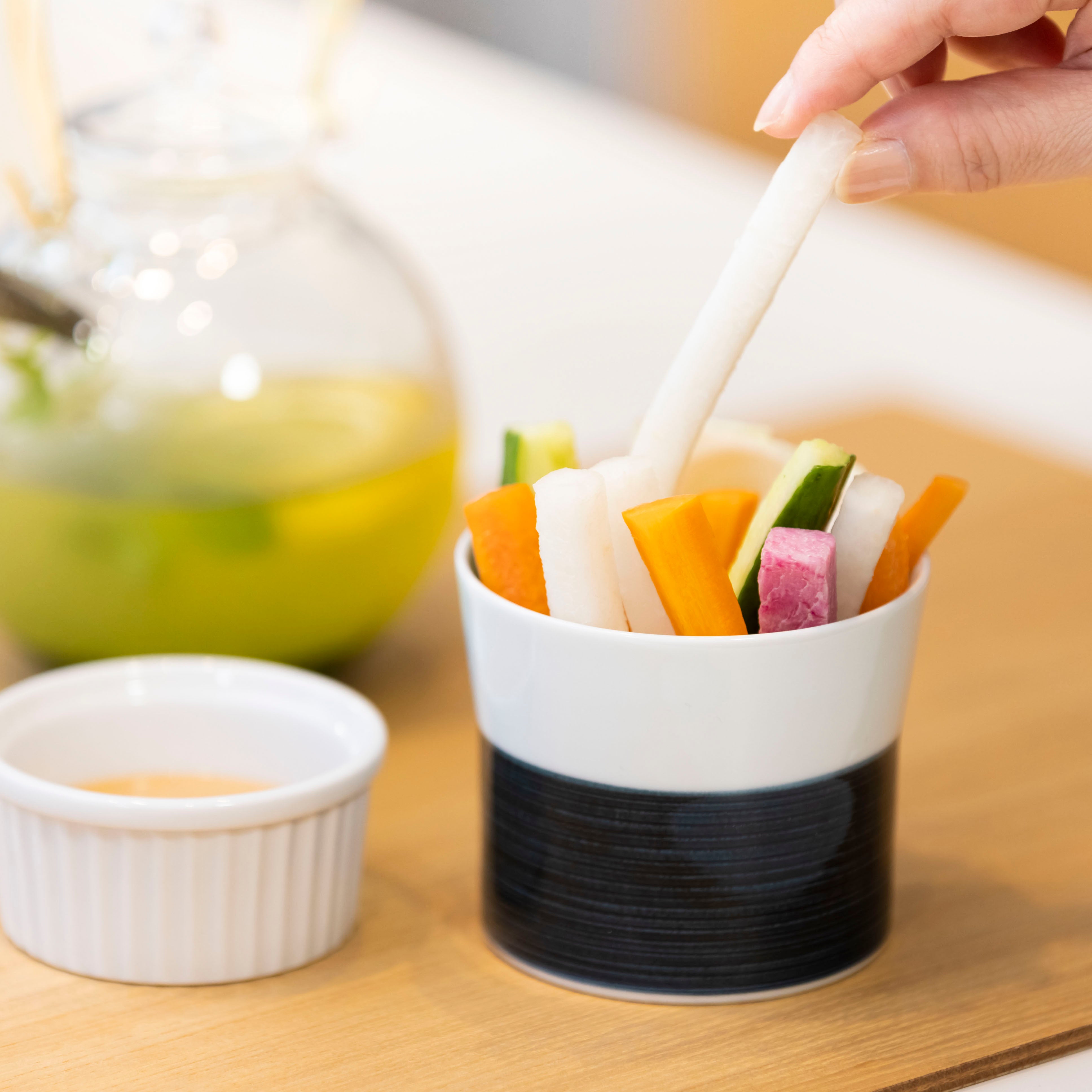 H.【フリーカップ】インディゴ 白山陶器 [麻の糸] – okiko