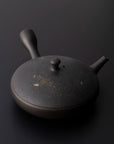H.【前川淳蔵】お一人様限定。黒土貝焼極平丸急須
